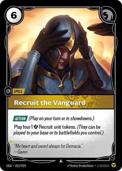 Recruit the Vanguard card