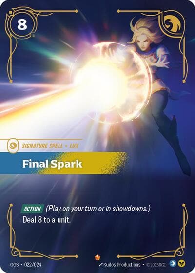 Final Spark card