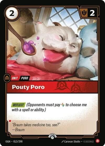 Pouty Poro card