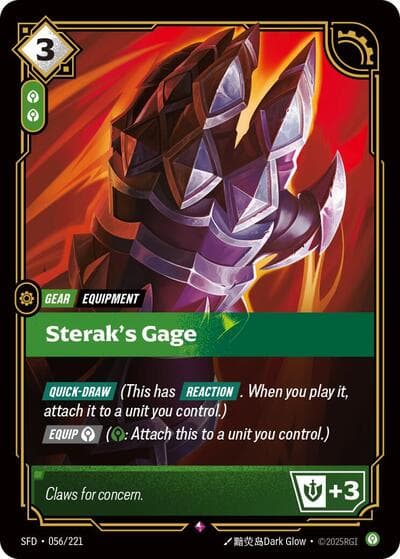 Sterak's Gage card