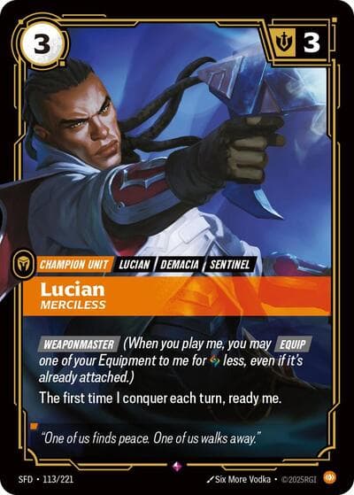 Lucian, Merciless card