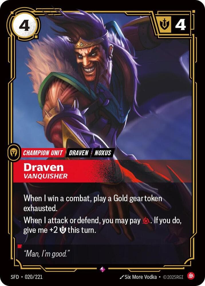 Draven, Vanquisher — Spiritforged (#020)