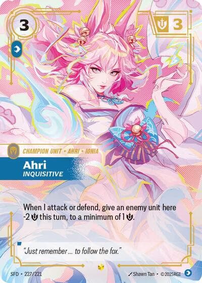 Ahri, Inquisitive (Overnumbered) card