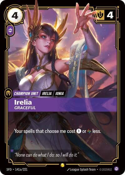 Irelia, Graceful card