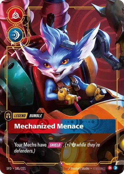 Rumble, Mechanized Menace card