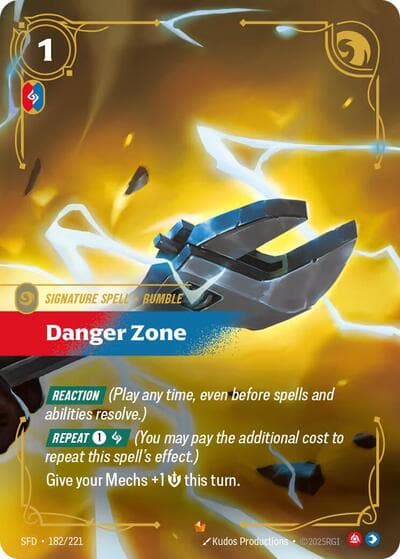 Danger Zone card