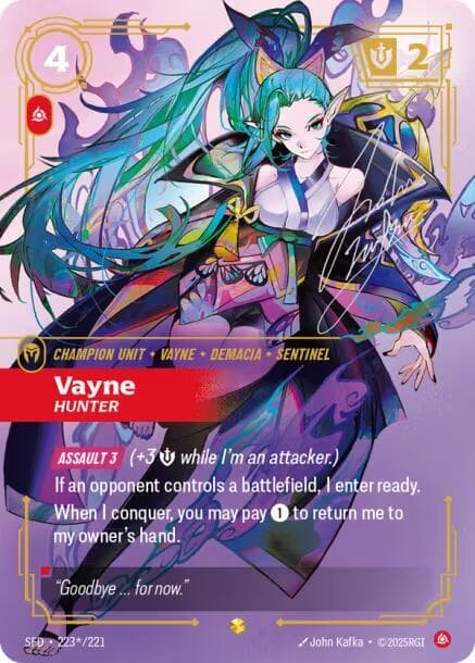 Vayne, Hunter (Signature) — Spiritforged (#223*)