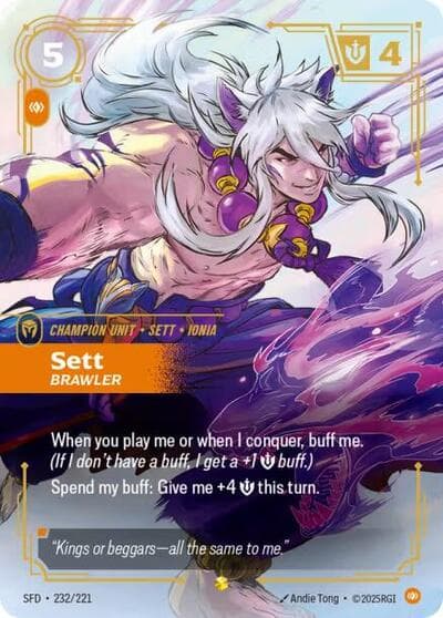 Sett, Brawler (Overnumbered) card