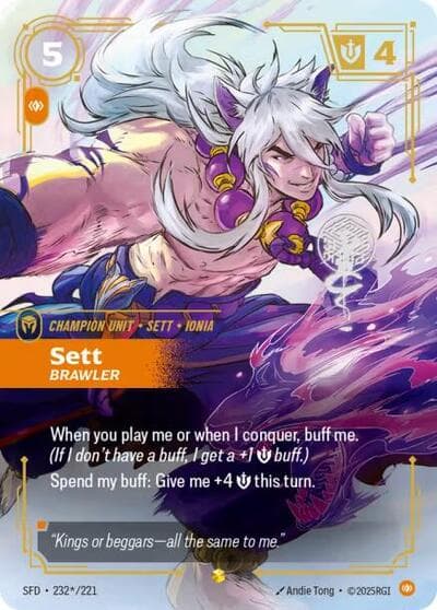 Sett, Brawler (Signature) card