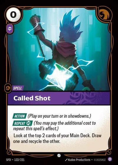 Called Shot card