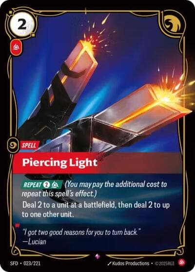 Piercing Light card