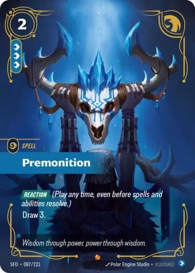 Premonition card