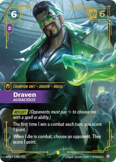 Draven, Audacious card