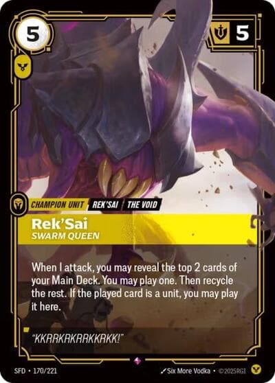 Rek'Sai, Swarm Queen card