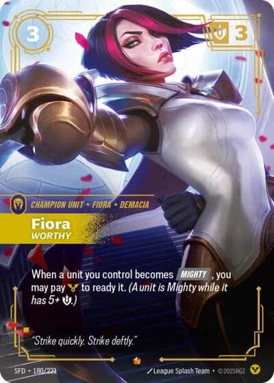 Fiora, Worthy card