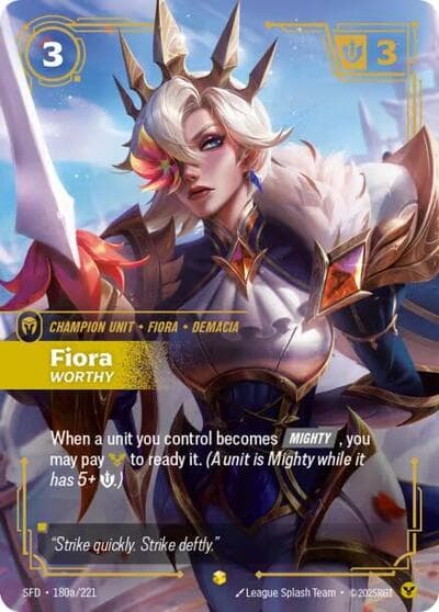 Fiora, Worthy card