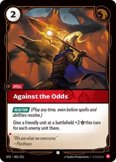 Against the Odds card
