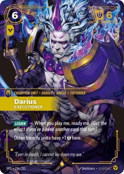 Darius, Executioner (Overnumbered) card