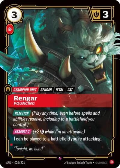 Rengar, Pouncing card
