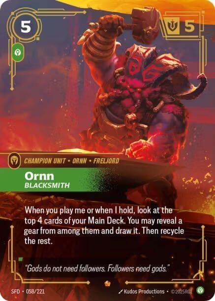 Ornn, Blacksmith — Spiritforged (#058)