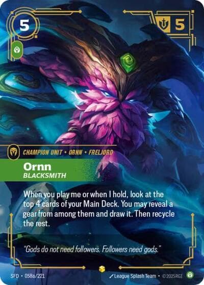 Ornn, Blacksmith card