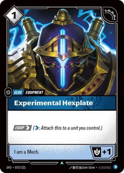 Experimental Hexplate card