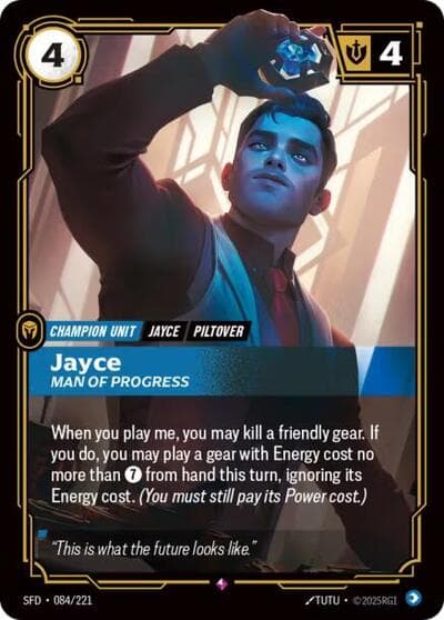 Jayce, Man of Progress card