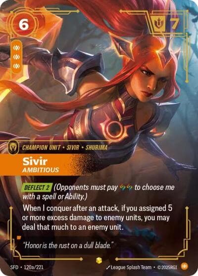 Sivir, Ambitious card