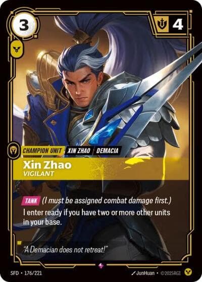 Xin Zhao, Vigilant card