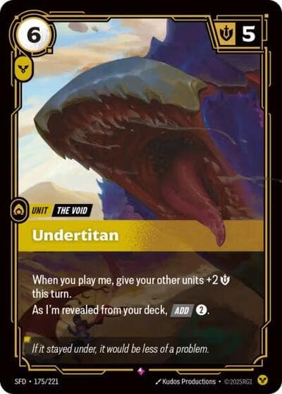 Undertitan card