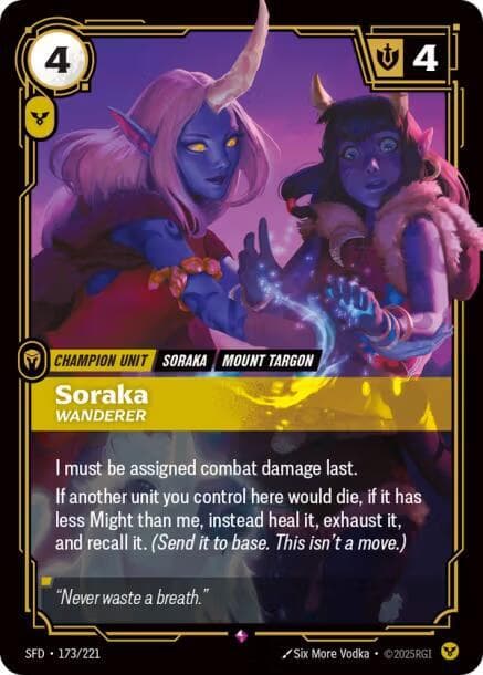 Soraka, Wanderer — Spiritforged (#173)