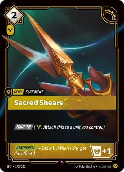 Sacred Shears card