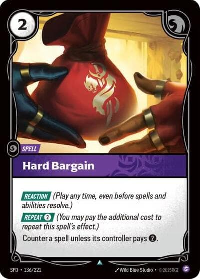 Hard Bargain card