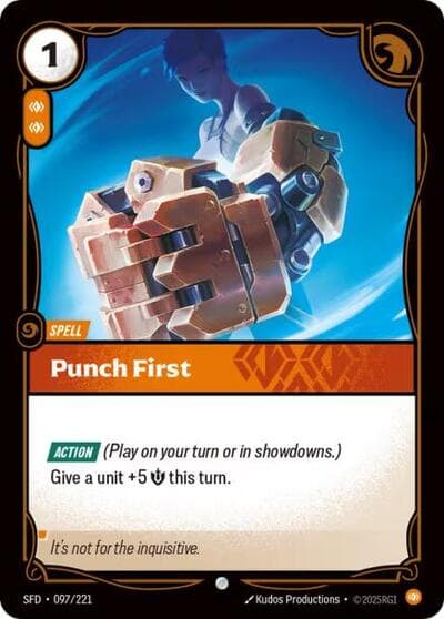 Punch First card
