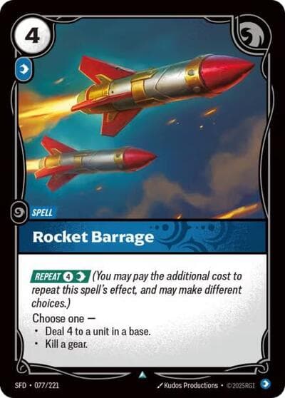 Rocket Barrage card