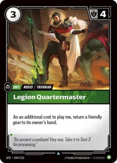 Legion Quartermaster card