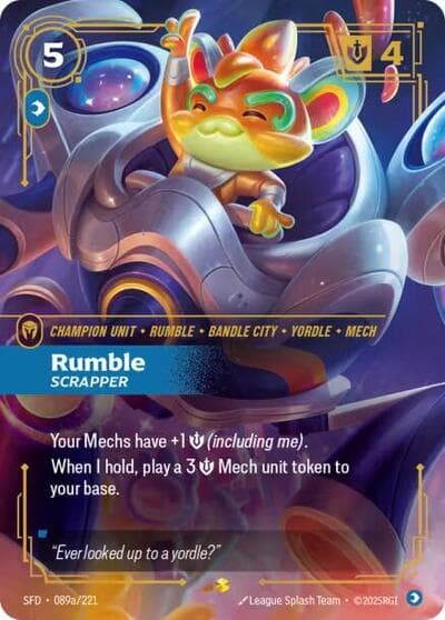 Rumble, Scrapper card