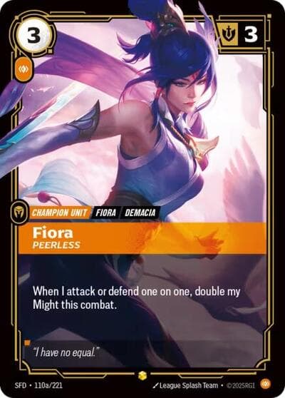 Fiora, Peerless card