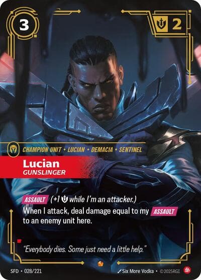 Lucian, Gunslinger card