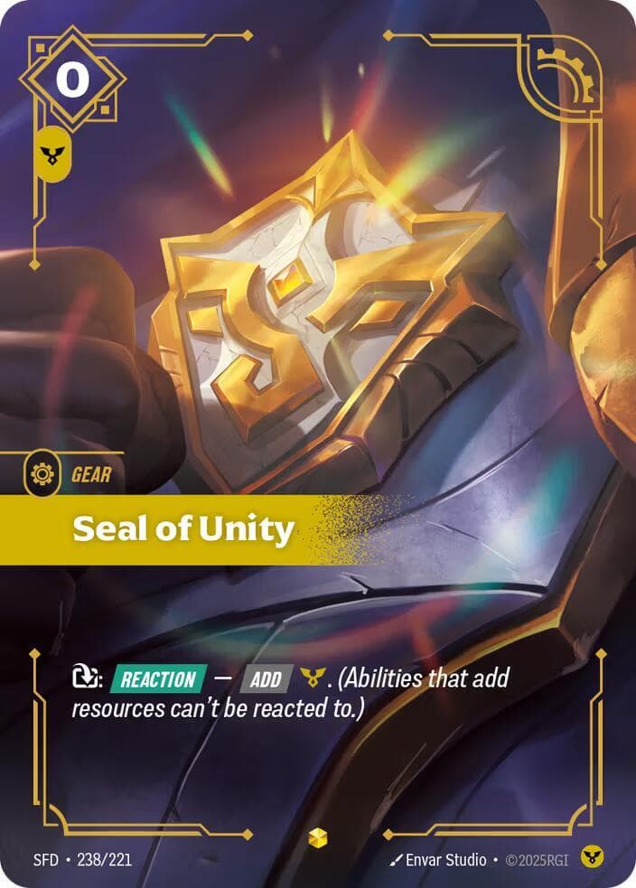 Seal of Unity (Overnumbered) — Spiritforged (#238)