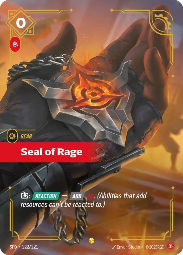 Seal of Rage (Overnumbered) — Spiritforged (#222)