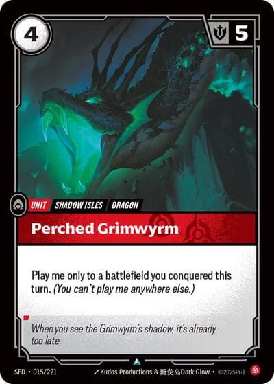 Perched Grimwyrm card