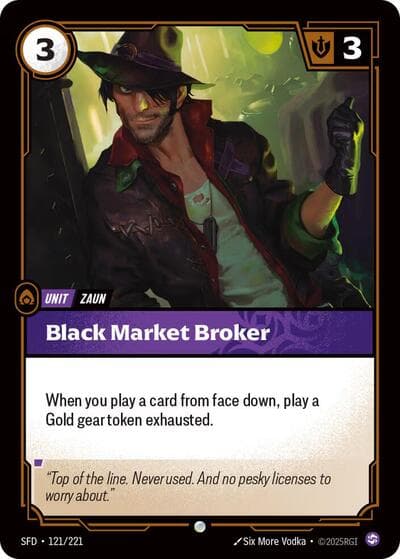 Black Market Broker card