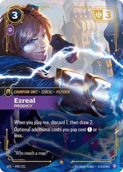 Ezreal, Prodigy card