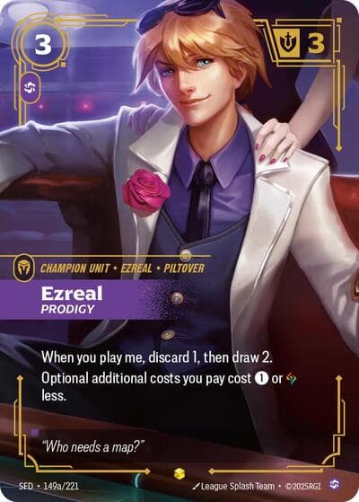 Ezreal, Prodigy card