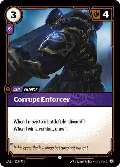 Corrupt Enforcer card