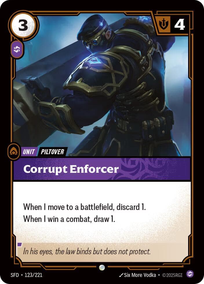 Corrupt Enforcer — Spiritforged (#123)