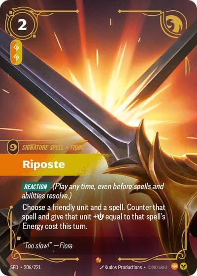 Riposte card