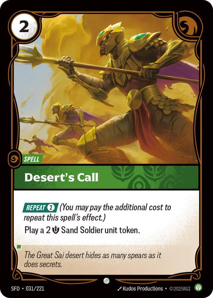 Desert's Call — Spiritforged (#031)