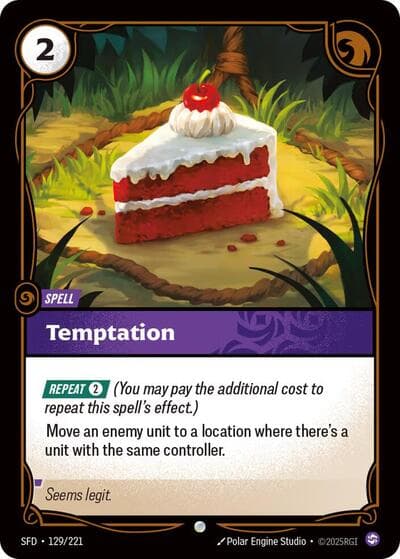 Temptation card